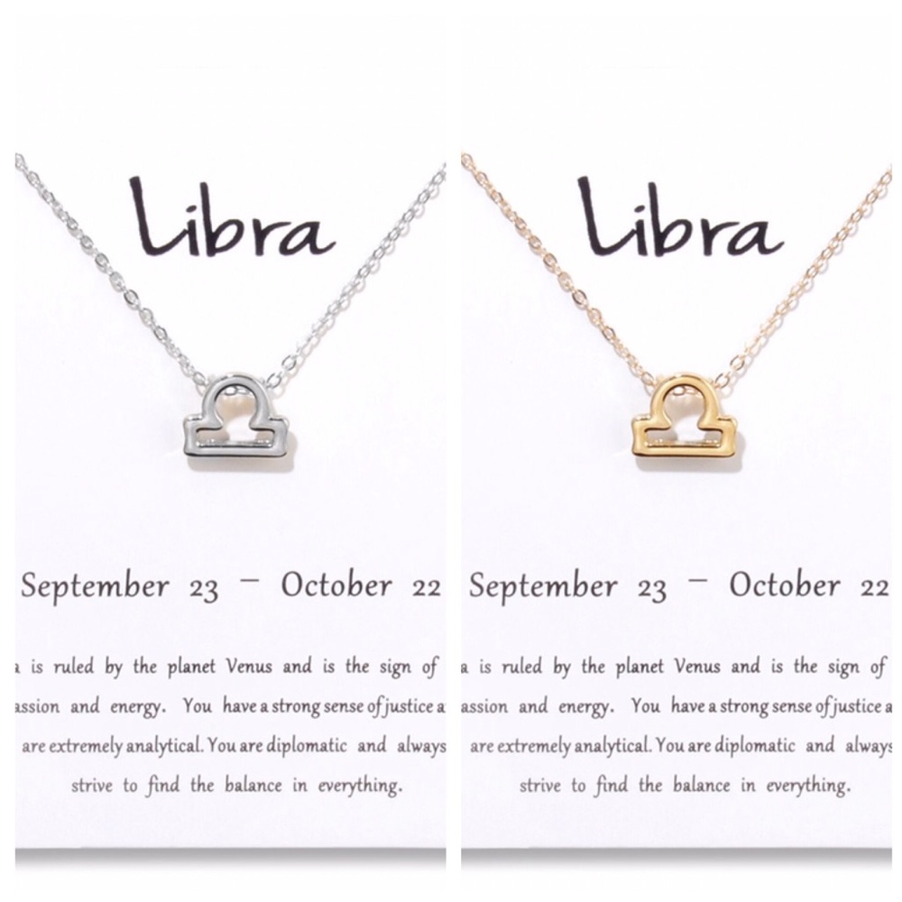 Libra ♎️ Zodiac Sign Necklace
